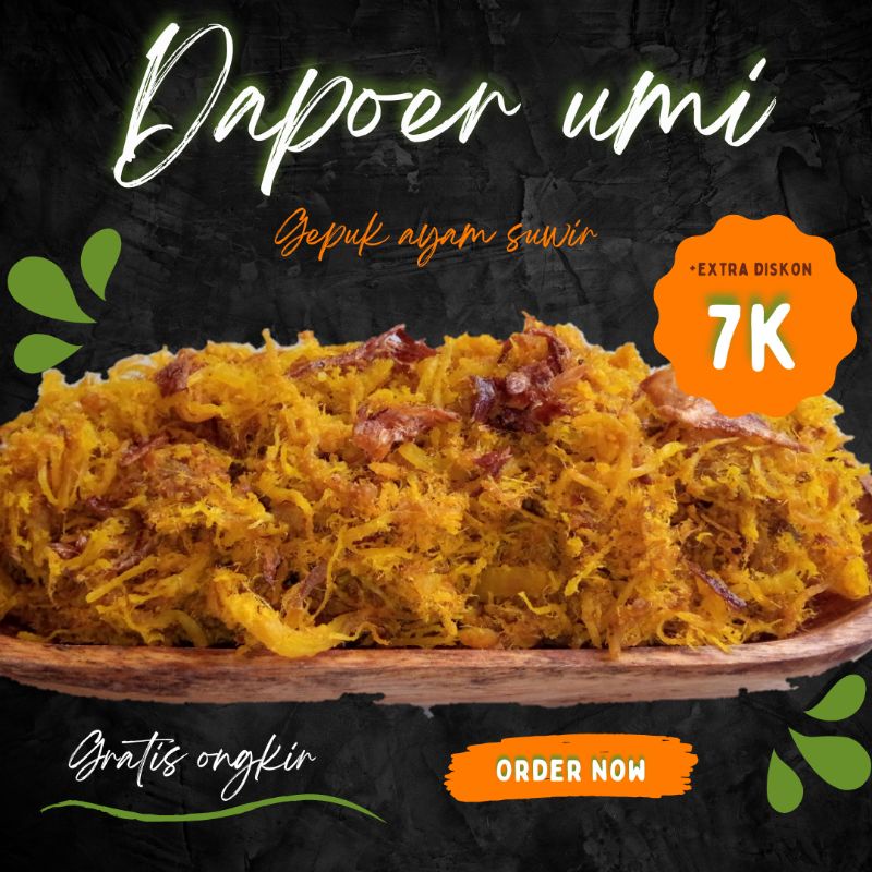 

Gepuk Abon Ayam Pedas 40 Gram Dapoer Umi