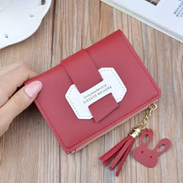 Charyatink - Dompet Lipat Mini Simple Tercantik Fashion Korea Elegant Masa Kini