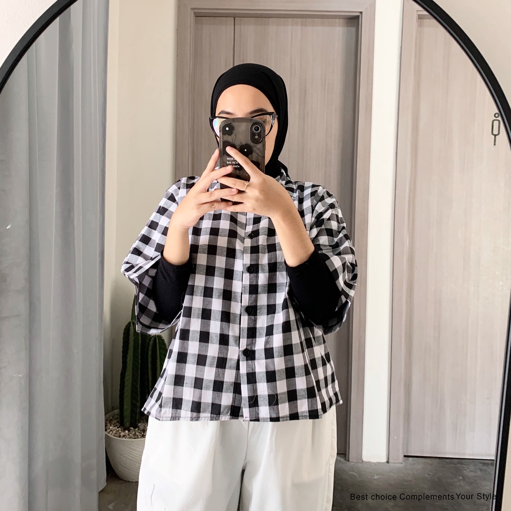 Kailani Blouse Basic Atasan Wanita by Mahyra