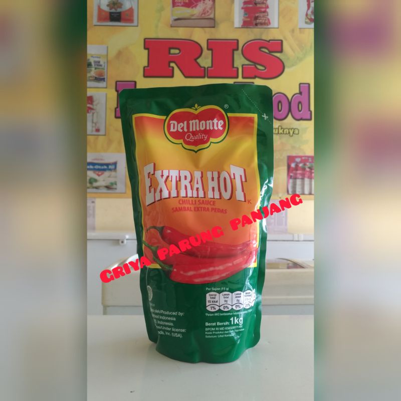 

Delmonte saos sambal extra hot 1kg