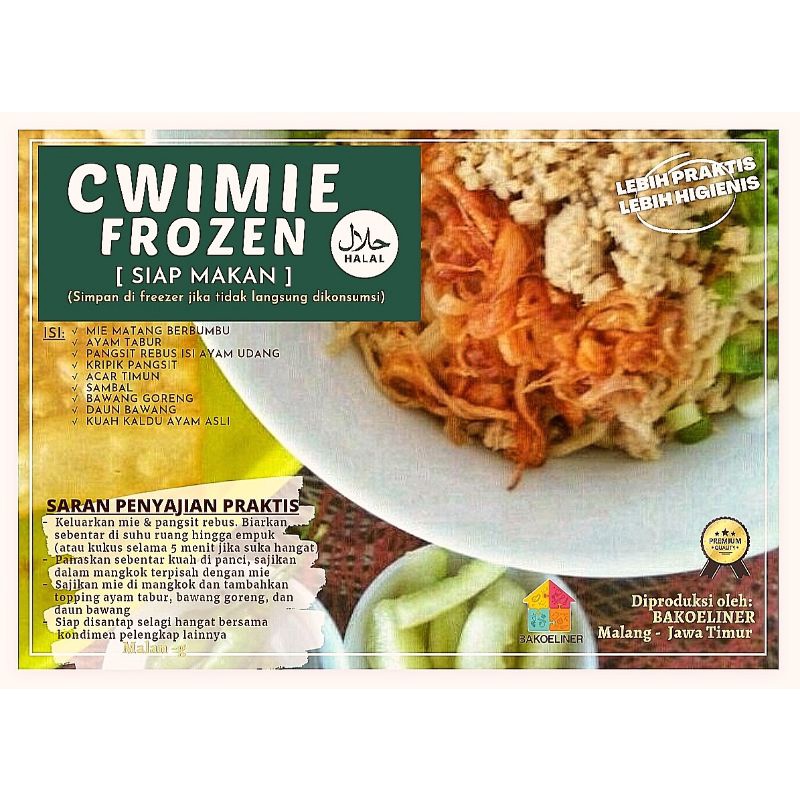 

Cwimie Ftozen (porsi sedang)