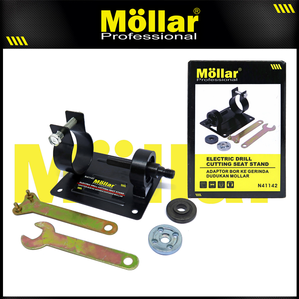 Mollar Adapter Bor Listrik Menjadi Gerinda Tangan Dengan Dudukan Meja