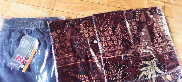 Bswart Batik Hrb026 Kenongo Hem Pendek Padi Pekalongan M L Xl Batik Pria Murah Modern Grosir