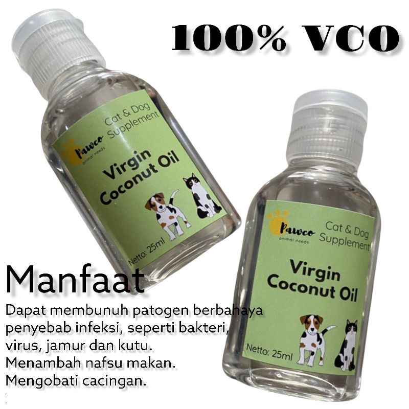 Pawco Obat Jamur Scabies Untuk Kucing Anjing Minyak VCO Virgin Coconut Oil for Cat Dog