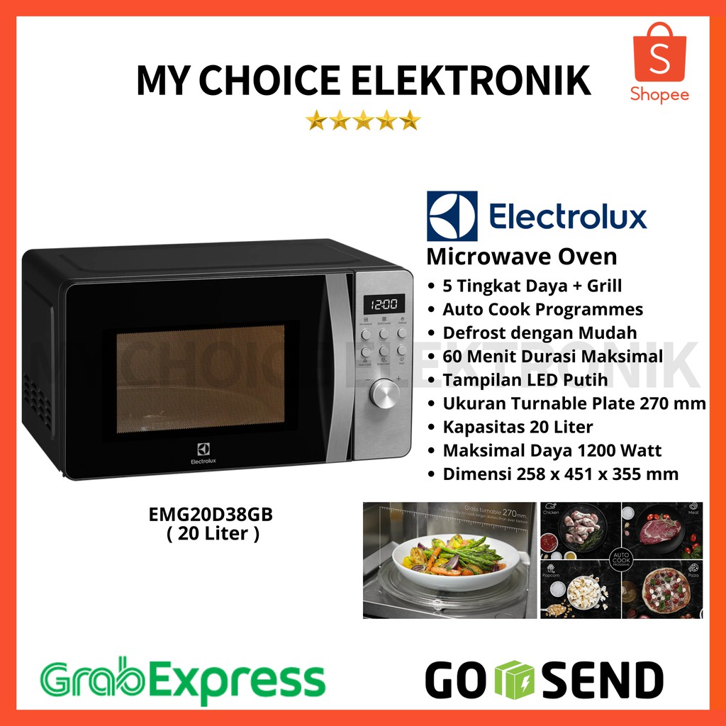 ELECTROLUX Microwave oven EMG20D38GB 20 Liter