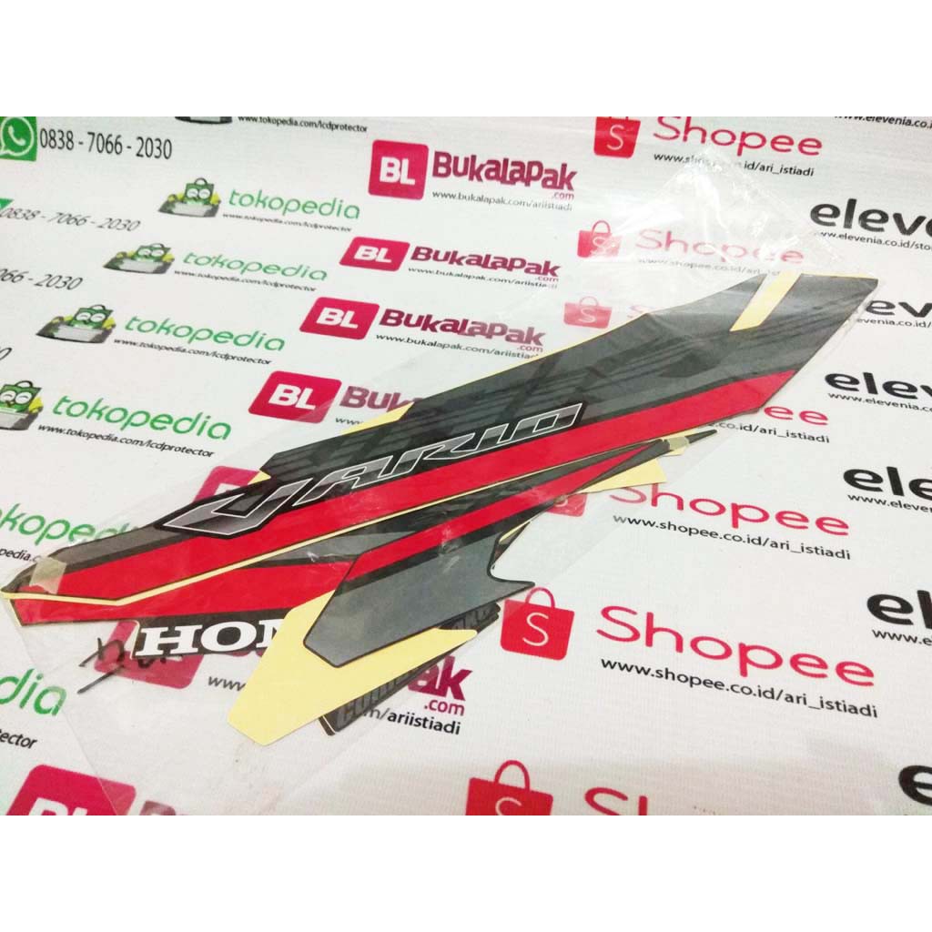 Striping Stiker Sticker body honda vario 150 125 LED 2017 hitam