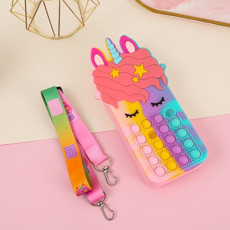 TAS ANAK PONY POP IT JELLY/ NEW SLING BAG POP IT MUAT HP-RAINBOW MUAT HP