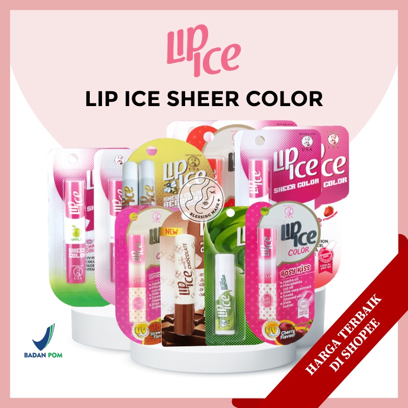 Jual [BPOM] LIP ICE SHEER COLOUR 2.2gr Lip ice Sheer Strawberry