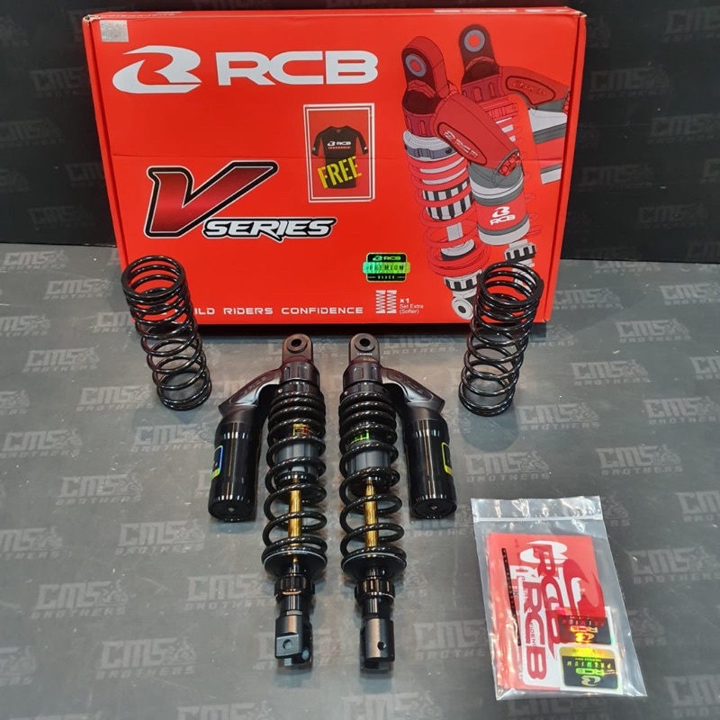 Shockbreaker Sok Tabung RCB Racing Boy VS Series 330mm Yamaha Nmax Black Series
