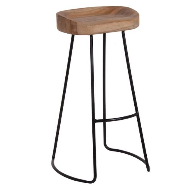 kursi cafe kayu besi