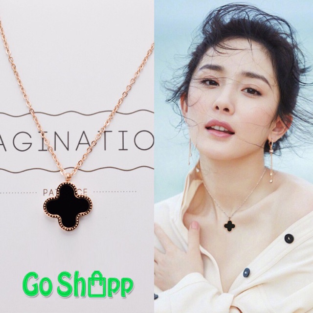 Kalung Wanita Liontin Clover Leaf - Kalung Fashion Korea - Kalung Wanita Bunga Lucky [K04]