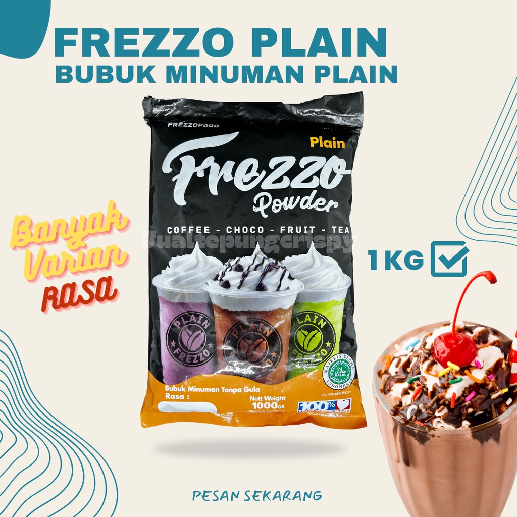 PLAIN Frezzo Bubuk Minuman Rasa Tanpa Gula Kemasan 1 KG