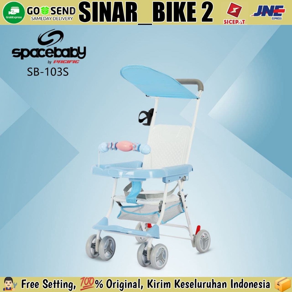 Baby Chair Stroller SB-103S Meja Makan Dorong Bayi Spacebaby