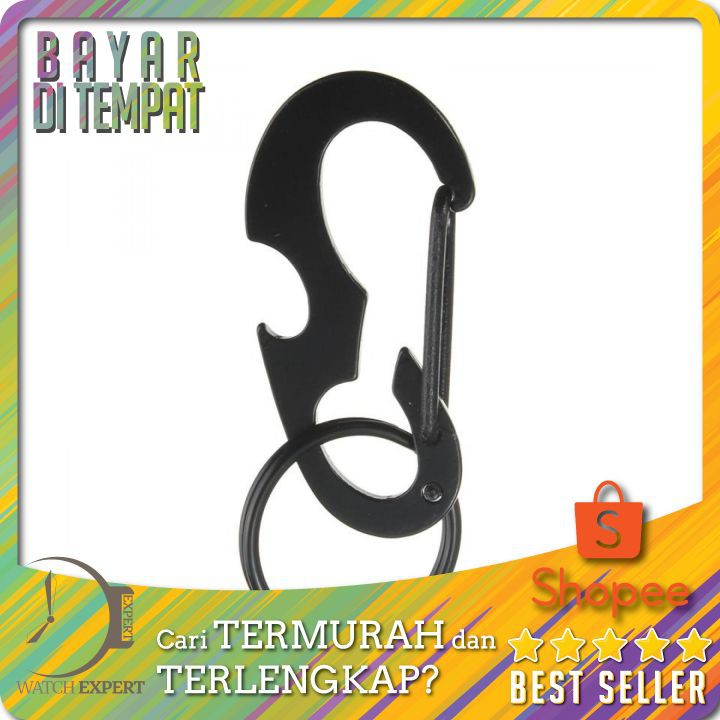 TERLARIS Black Beetle EDC Carabiner Stainless Steel with Bottle Opener - XT-11