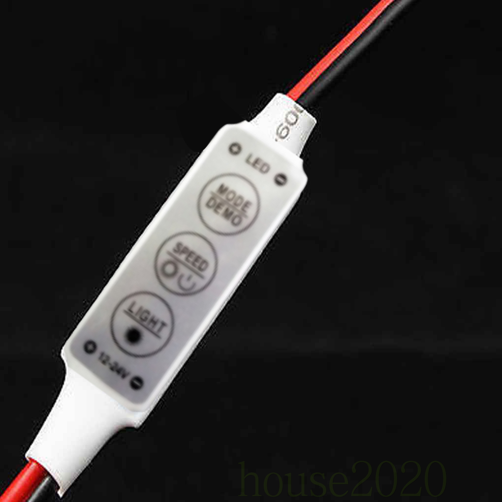 Controller Dimmer Lampu Strip Led 12v Mini Dengan Saklar On Off Untuk 3528 5050