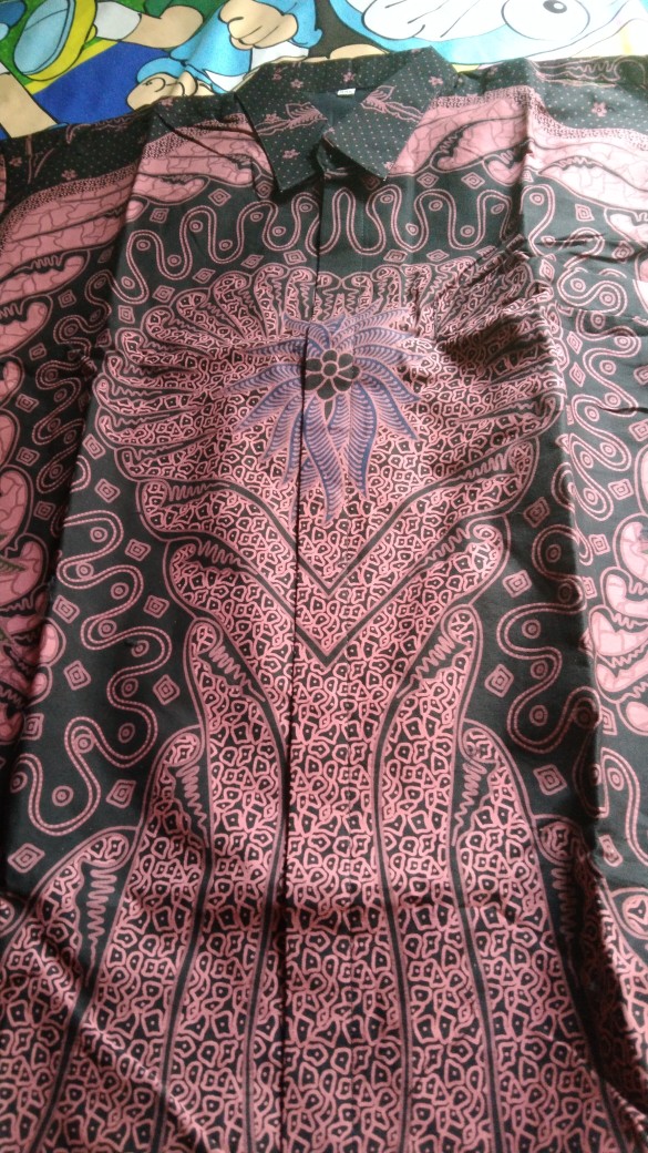 Batik Solo Kemeja Batik Pria Lengan Panjang Lapis Furing Suket Segoro Sm Atasan Modern Premium