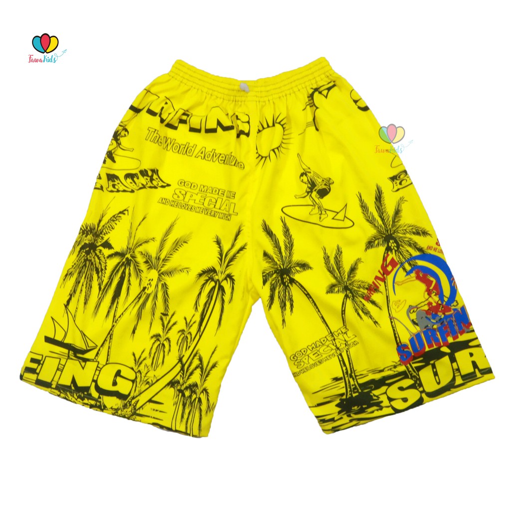 Celana Pantai Surfing Pria fit to XXL / 2 Size - Surfing Pants Hawai Santai Olahraga Boxer Pria