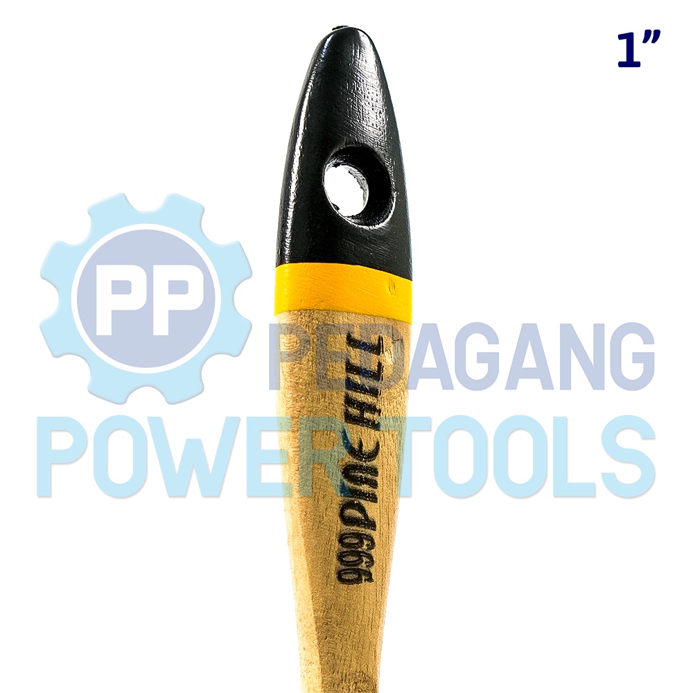 PH-999 KUAS CAT 1&quot; INCH GAGANG KAYU KOAS KWAS CAT TEMBOK PAINT BRUSH