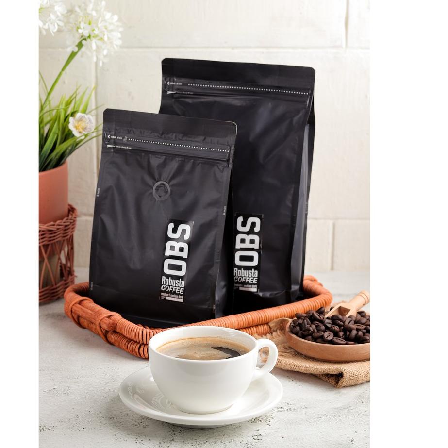 

✎ Kopi Robusta 250 gram Biji/Bubuk | Roasted Coffee 250 gr | OBS Coffee Robusta 250gr お