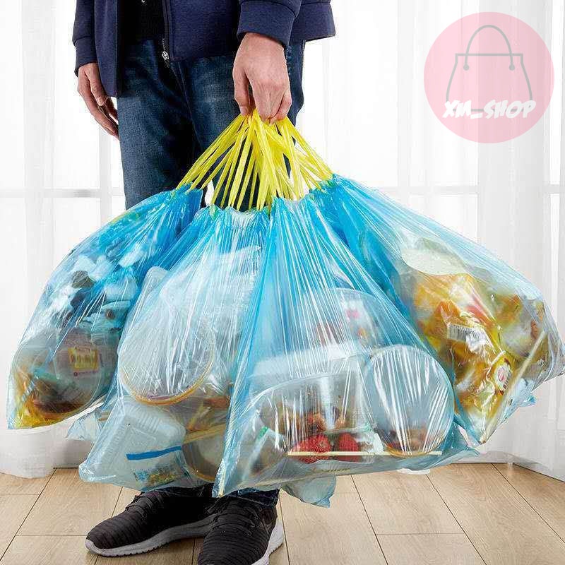 [BISA COD] PLASTIK SAMPAH + TALI|KANTONG SAMPAH ROLL 45*50CM