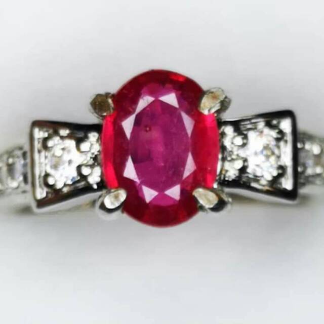 [COD] Batu Cincin CINCIN WANITA NATURAL RUBY PIGEON BLOOD FOR LEDIES