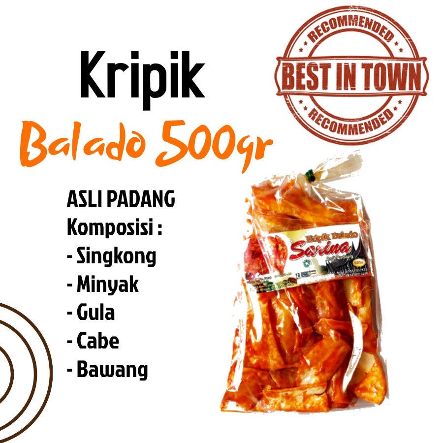 

Kripik Padang Sarina (500 gr)