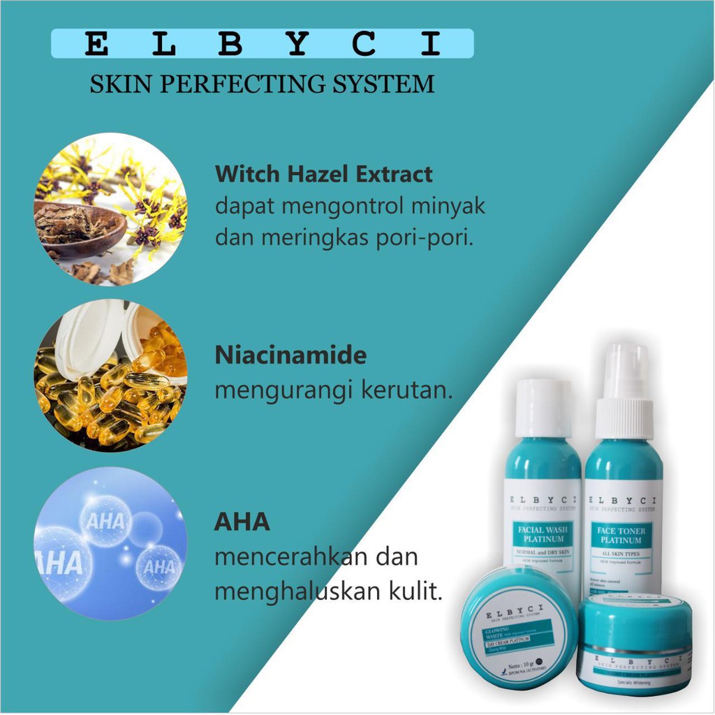 Paket Platinum Elbyci - Cream Pemutih Wajah Bumil Busui Ibu Hamil BPOM Aman Tanpa Pengelupasan-2