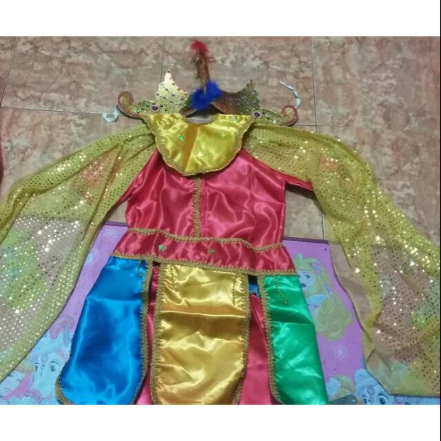 Baju tari Merak anak TK + irahan