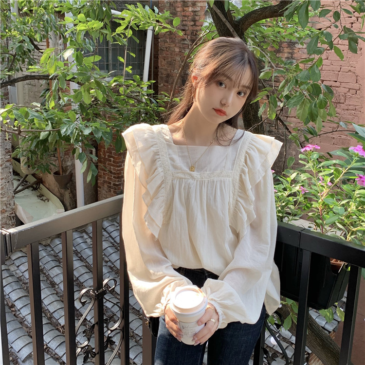 Korean Chic Apricot Blouse --- Esther Blouse (Last Stok)