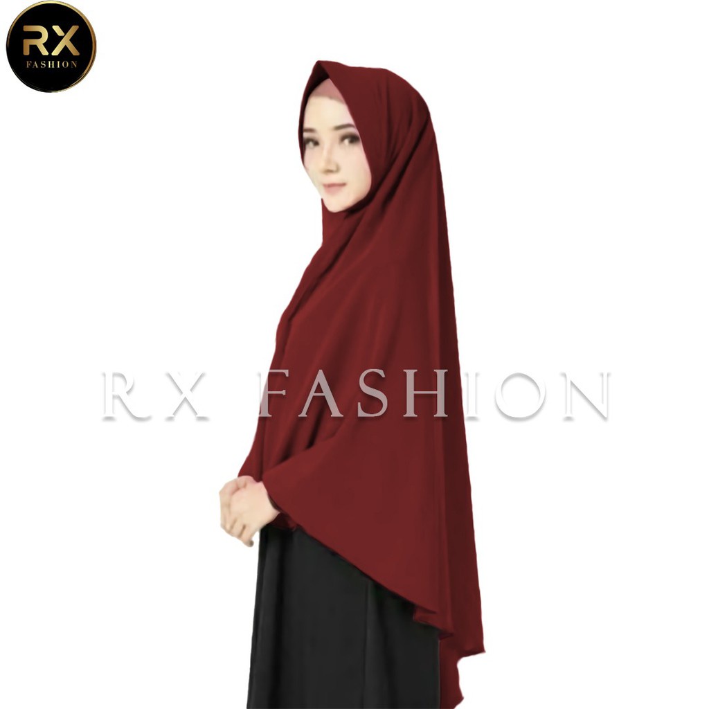 RX FASHION JILBAB KHIMAR PET JUMBO (KHIMAR JUMBO ) BAHAN TWISCONE FIT L