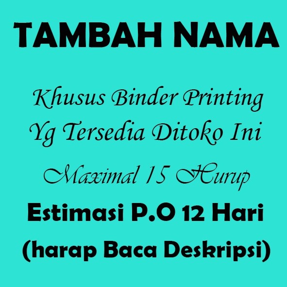 

Tambah Nama Khusus Binder Printing Aja