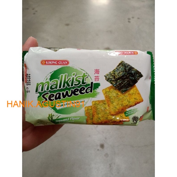 

Khong Guan Malkist Seaweed 135Gr / Khong Guan Malkist Rumput Laut 135Gr SS91