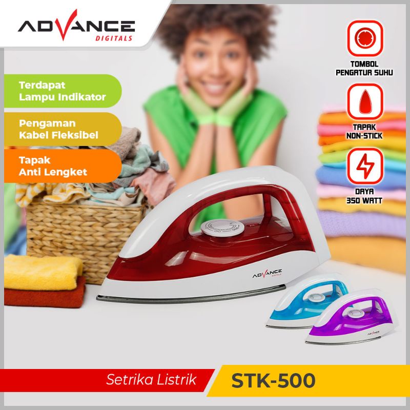 Advance Setrika Listrik / Iron Dry STK-500