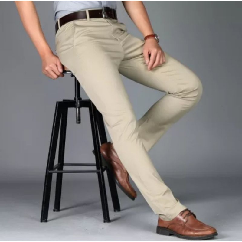 Celana Chino Panjang Pria  Slimfit Premium Chinos Cowok Original