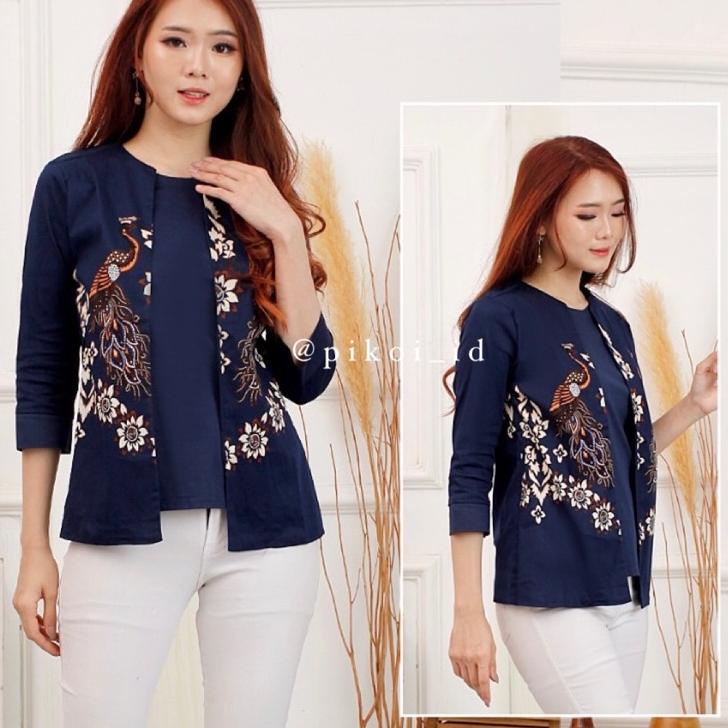 Terbaru.. PROMO Batik / baju batik cewek / atasan batik cewek / baju batik kantor / baju batik moder