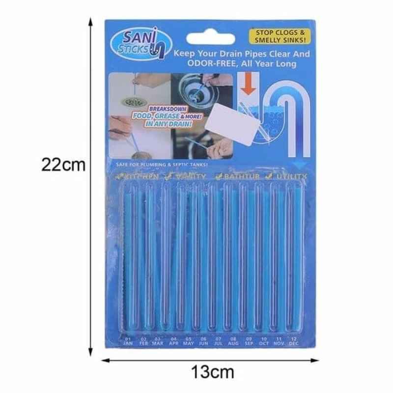 SANI STICKS Pembersih Saluran Air Mampet dan Penghilang Bau Sani Stick Perlengkapan Rumah