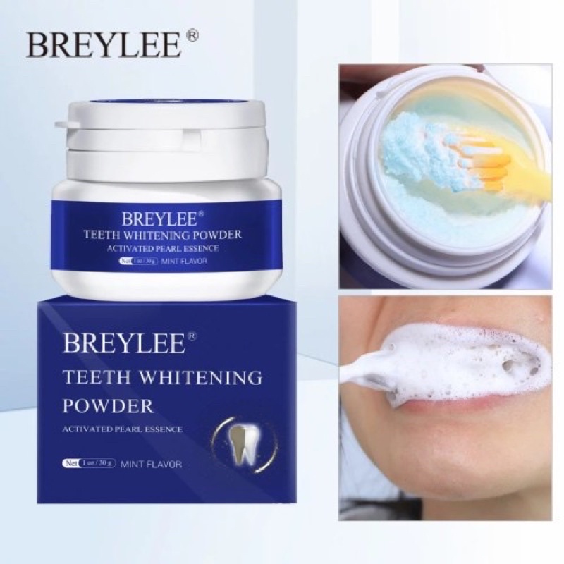 Breylee teeth whitening powder / pemutih gigi bpom