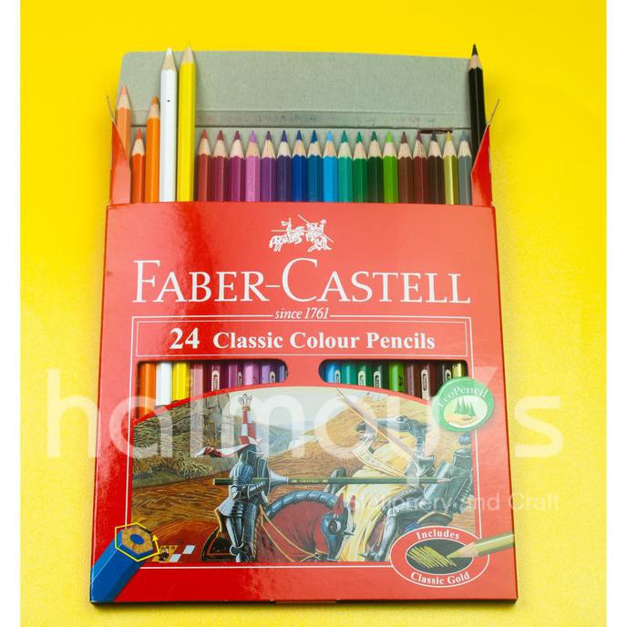 

Discount PENSIL / KELIR WARNA KAYU FABER CASTEL CLASSIC 24 WARNA LONG