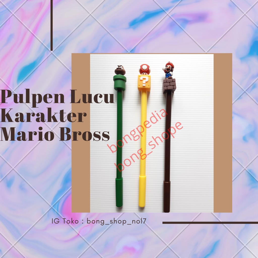 

Pulpen Lucu Karakter Mario Bross|Pen Lucu Karater Mario Bross|Ballpoint Lucu Mario Bross