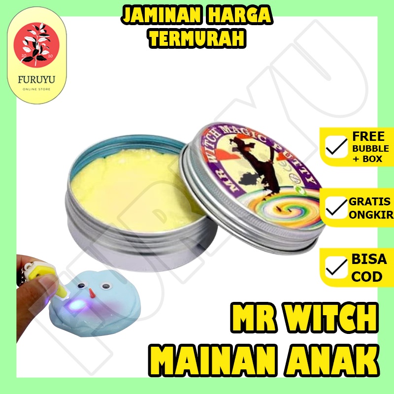 Mainan Mr Witch Magic Putty Color Change Toys with Laser light