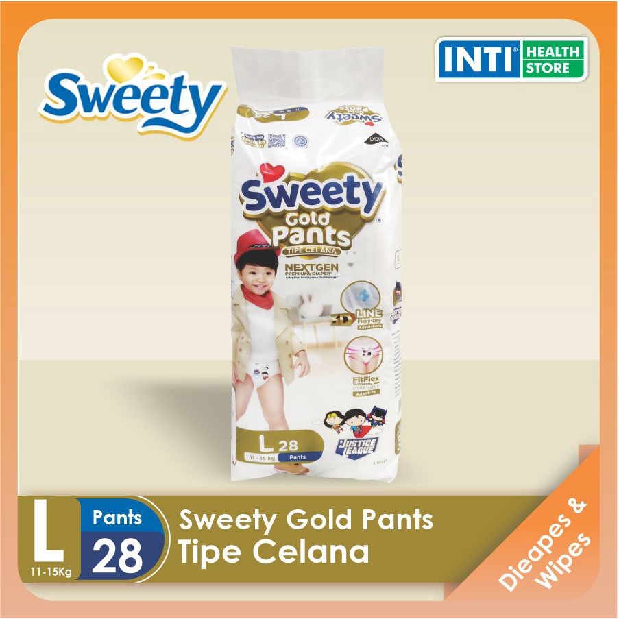 Sweety | Gold Pants L 28 | Popok Bayi