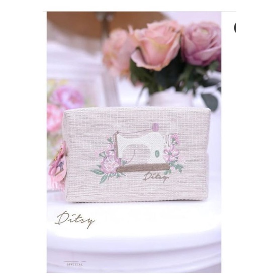 Ditsy DITSY nightgown April lilura/alaia taupe/tree linen/lilura vl/daessyn black/Pouch ditsy