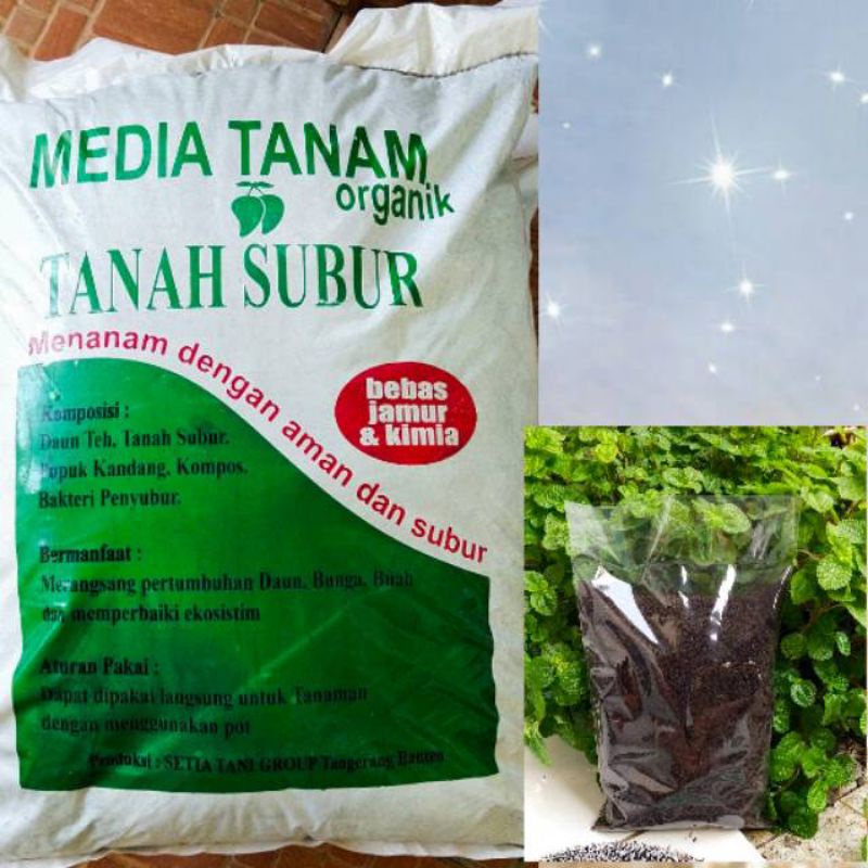 Media tanam subur ukuran 1kg siap pakai