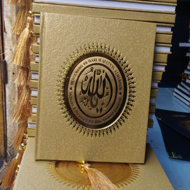 cetak buku Yasin murah isi buku 208 glosi jahit benang