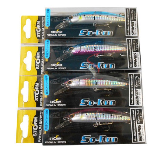 Umpan Pancing Storm SO-RUN Heavy Minnow 9cm 27gram