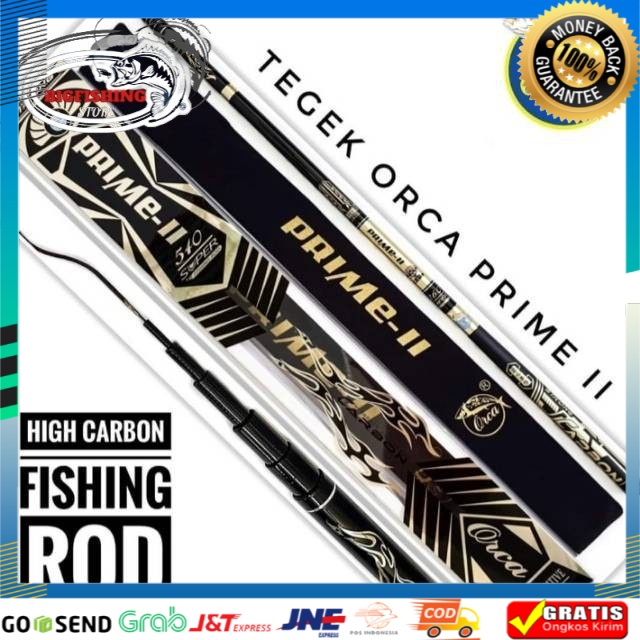 Joran Tegek Orca Prime II Seri Terbaru 360 450 540 Carbon