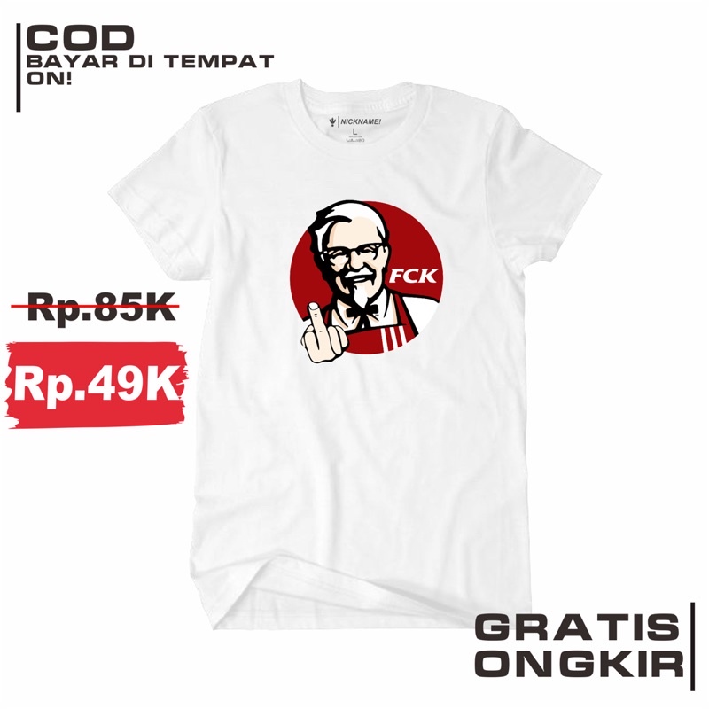 KAOS PARODI KFC FCK | KAOS FCK | KAOS PLESETAN KFC | KAOS PLESETAN BRAND | KFC