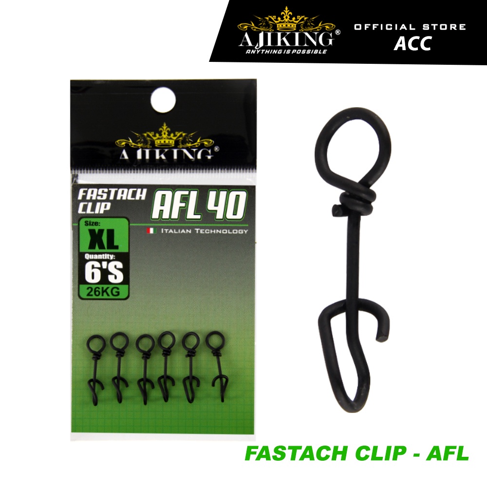 AJIKING FASTACH CLIP AFL 10 (Size S / 8Kg / isi 6pcs)