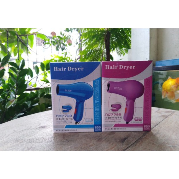 Travel Hair Dryer Lipat Kecil Alat Pengering Rambut CY8859