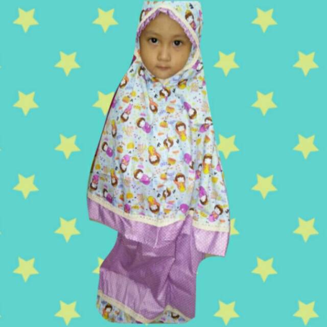 MUKENA BALITA | MUKENA ANAK | Mukena Katun Jepang balita dan anak